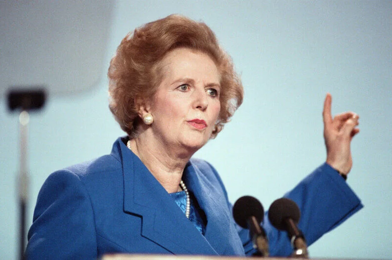 Thatcher Attends Conservative Party Conference