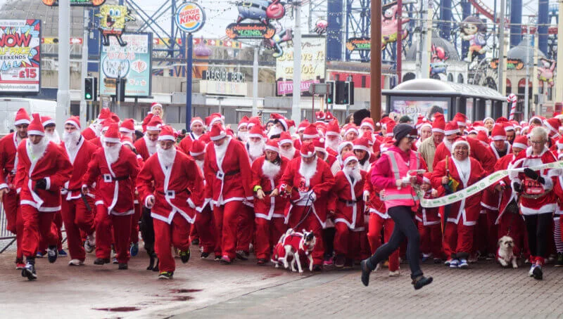 Santa Dash on the Prom