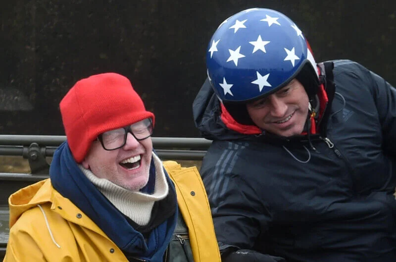 Matt LaBlanc & Chris Evans Filming Top Gear in Blackpool
