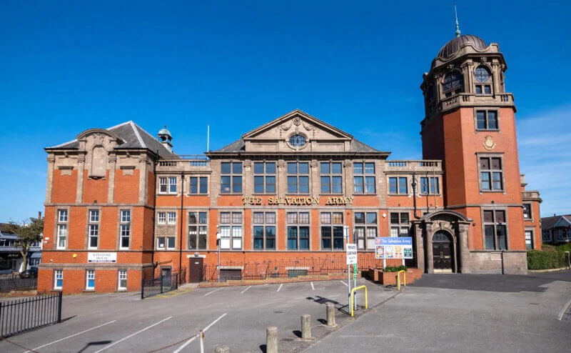 Salvation Army Citadel and Blackpool Grammar School