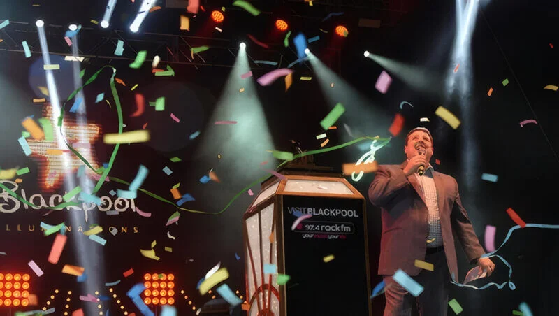 Peter Kay Switches on Blackpool’s Illuminations for Star-Studded Weekend