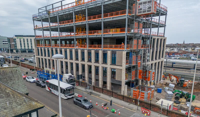 MOD Building at Blackpool North Train Station