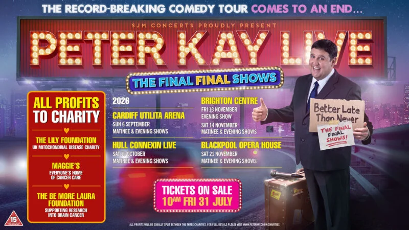 Peter Kay Chooses Blackpool for the Final Curtain on Record-Breaking Tour